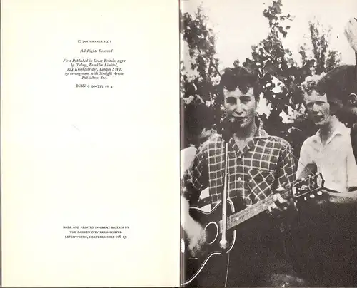 Lennon, John Winston / Wenner, Jann S: Lennon remembers. The Rolling Stone interviews. 