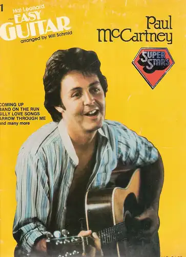 McCartney, Paul  / (The Beatles): Paul McCartney. (14 Songs mit Noten u. Text). (Hal Leonard Easy Guitar). 