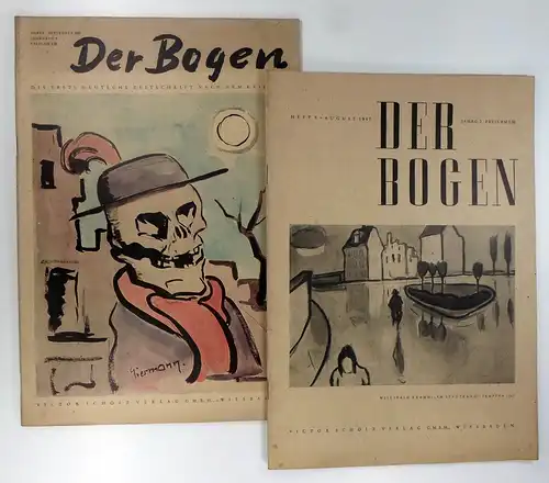 Scholz, Victor (Hg.): Der Bogen. 6 Hefte: 13, 14 / 1946 + 5, 7, 8, 9 / 1947. 