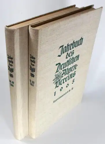 Schaefer, Ingo: Jahrbuch des Deutschen Alpenvereins 1964 + 1965. (Alpenzeitschrift Bände 89 + 90). 