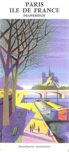 S.N.C.F. (Hrsg.): Elsass. Vogesen, Jura. Frankreich. SNCF 1958. Nathan - Perceval. Illustrator (Reiseprospekt). Französische Eisenbahnen. 
