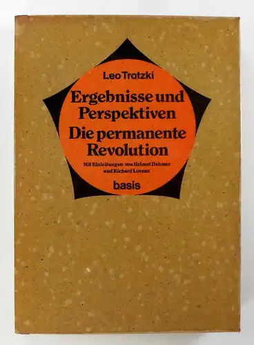 Trotzki, Leo: Ergebnisse und Perspektiven. Die permanente Revolution. Mit Einleitungen von Helmut Dahmer und Richard Lorenz. 