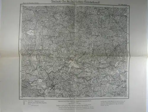 Topogr. Abtheilung des Königl. Generalstabs (Hg.): Allenstein. 131. Maßstab 1:100 000. (Umdruck - Nur für den Militair-Dienstgebrauch!). 