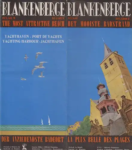 Städt. Verkehrsbüro Blankenberge (Hrsg.): Blankenberge (Belgien). Belgique La Plus Belle Des Plages. Belgie. Het Mooiste Badstrand. Der anziehendste Badestrand. (Reiseprospekt). 