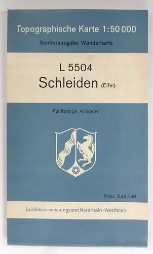 Landesvermessungsamt Nordrhein-Westfalen (Hg.): Schleiden (Eifel). L 5504. Topographische Karte 1:50 000. 