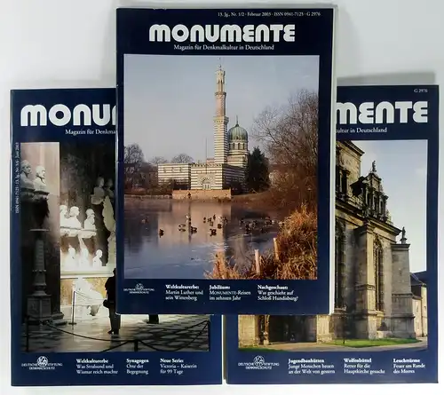 Deutsche Stiftung Denkmalschutz (Hg.): Monumente. Magazin für Denkmalkultur in Deutschland. Nr. 1/2 - 11/12 - 2003 (kompletter Jahrgang). 