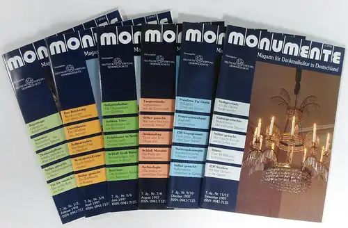Deutsche Stiftung Denkmalschutz (Hg.): Monumente. Magazin für Denkmalkultur in Deutschland. Nr. 1/2 - 11/12 - 1997 (kompletter Jahrgang). 