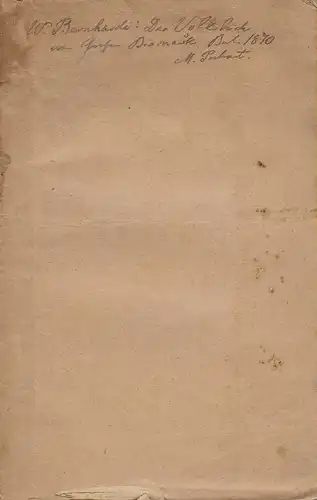 Bernhardi, Wolfgang: Das Volksbuch vom Grafen Bismarck. 