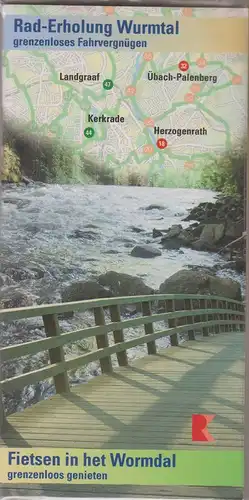 Rigotti-Klarhorst Medienagentur GmbH (Hrsg.): Rad-Erholung Wurmtal "grenzenloses Fahrvergnügen". Fietsen in het Wormdal grenzenloos genieten. Buch + Faltkarte in Plastikmappe. 
