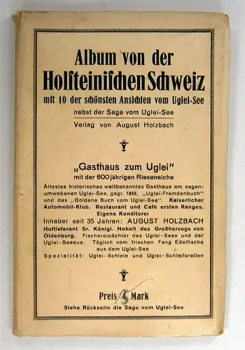 Holzbach, August: Album von der Holsteinischen Schweiz mit 10 der schönsten Ansichten vom Uglei-See nebst der Sage vom Uglei-See. 