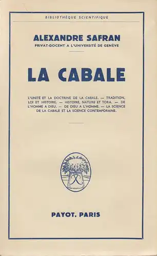 Safran, Alexandre: La cabale. 