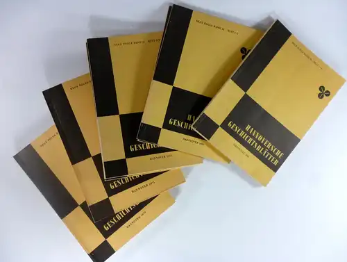 Landeshauptstadt Hannover (Hg.): Konvolut Hannoversche Geschichtsblätter. 5 Jahrgänge:1970   Neue Folge Band 24. 361 S.1971   Neue Folge Band 25. 310 S.1977.. 