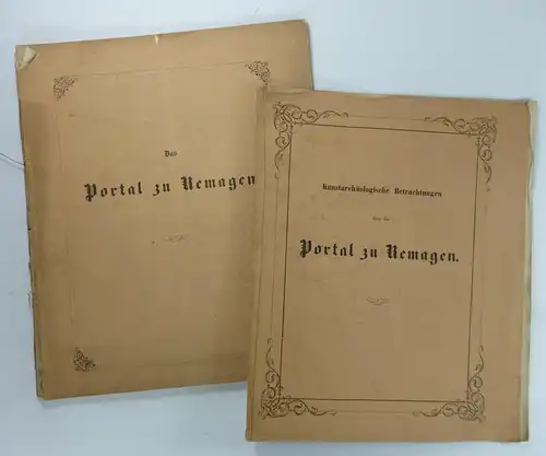 Vorstand des Vereins von Alterthumsfreunden in den Rheinlanden (Hg.): Kunstarchäologische Betrachtungen über das Portal zu Remagen. Fest Programm zu Winckelmann's Geburtstage am 9. December 1859.. 
