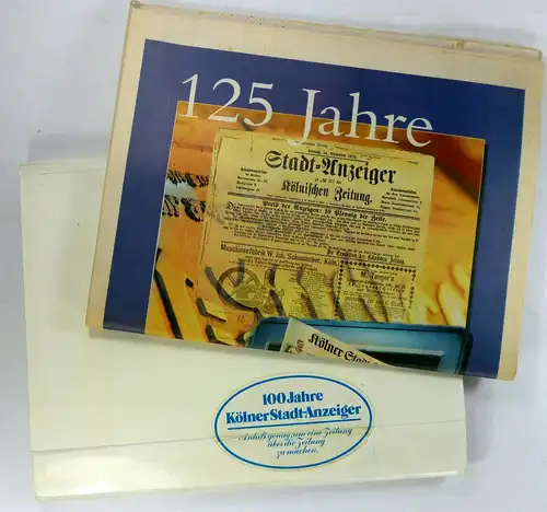 DuMont Mediengruppe (Hg.): 100 Jahre Kölner Stadt-Anzeiger + 125 Jahre Kölner Stadt-Anzeiger. Eine Sonderveröffentlichung zum 14. November 2001. 