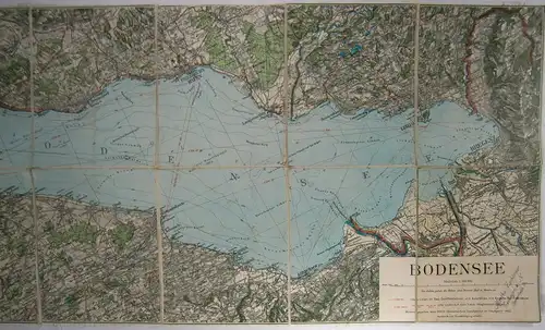 Württembergische Statistische Landesamt (Hg.): Bodensee. Maßstab 1:100.000. 
