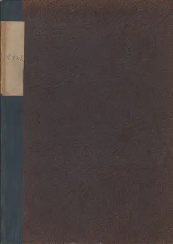 Rheinischer Verein für Denkmalpflege und Heimatschutz (Hrsg.): Mitteilungen des Rheinischen Vereins für Denkmalpflege und Heimatschutz ; Jg. 9 (komplett). H.1: Krieg und Heimat. / H.2: Arbeiten der Kriegszeit. / H.3: Fragen der Kriegszeit. 