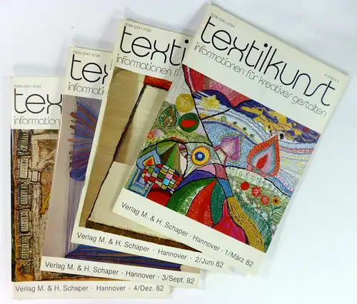 Koch-Münchmeyer, Barbara / Caroline Wienker (Red.): Textilkunst. Informationen für kreatives Gestalten. Hefte 1-4 / 1982. 