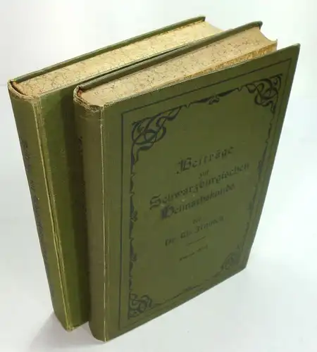 Irmisch, Johann Friedrich Thilo (Autor) / Hallensleben, Gustav Wilhelm (Hrsg.): Beiträge zur Schwarzburgischen Heimathskunde, Bd.1 + Bd.2 (in 2 Bde.). 