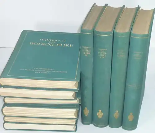 Giesecke, Fritz / Blanck, Edwin / Keppeler, Gustav: Handbuch der Bodenlehre. Bd.1 bis Bd.10. (10 Bde. zus.). 