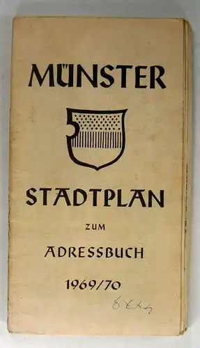 Stadt Münster - Vermessungs- und Katasteramt (Hg.): Münster. Stadtplan zum Adressbuch 1969/70. Maßstab: 1:15.000 + Verkehrsplan der städtischen Autobusse. 