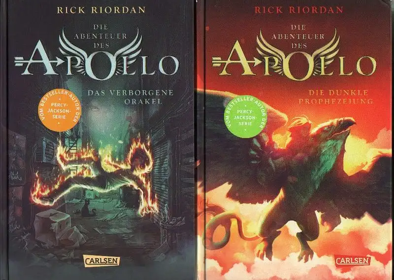 Riordan, Rick: Die Abenteuer des Apollo. Bd.1 + Bd.2. Bd.1: Das verborgene Orakel. Bd.2: Die dunkle Prophezeiung. 