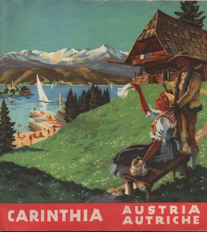 (Ohne Autor): Carinthia. Austria. Austriche (Kärnten, Österreich) Reiseprospekt (Unterkunftsverzeichnis 1949). 