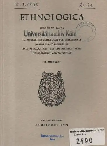 Maurer, Ingeborg: Zur Kunst in Gabon. Stilkritische Untersuchungen an Masken und Plastiken d. Ogowe-Gebietes. (Aus: Ethnologica ; N.F., 3). 