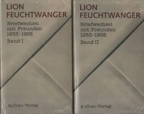 Feuchtwanger, Lion: Briefwechsel mit Freunden 1933-1958. 2 Bde. 