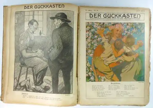 Keller, Paul (Hg.): Der Guckkasten. Illustrierte Zeitschrift für Humor, Kunst und Leben. Nr. 1-4 / 6-24, 1911, VI. Jahrgang. 