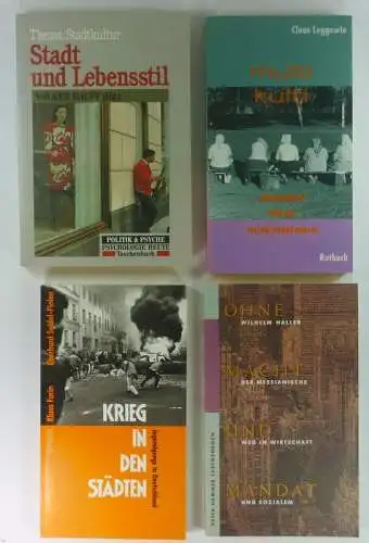 (Div. Autoren): Konvolut. 4 Bde. Stadt. Stadtkultur. Lebensstil. MultiKulti. 