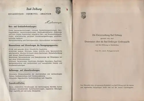 Brüggenwerth, Günther: Untersuchungen über die choleretische und cholagoge Wirkung von calciumhaltigem Mineralwasser am Beispiel der Driburger Grafenquelle. (Nebent.: Die Kurverwaltung Bad Driburg gestattet sich, eine.. 