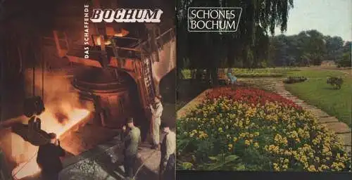 Amt für Verkehrs- u. Wirtschaftsförderung d. Stadt Bochum (Hrsg.): Schönes Bochum. / Das schaffende Bochum (2 Reiseprospekte).