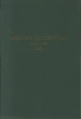 Rheinisches Landesmuseum in Bonn /  Verein v. Altertumsfreunden (Hrsg.): Bonner Jahrbücher. Bd. 161, 1961. 