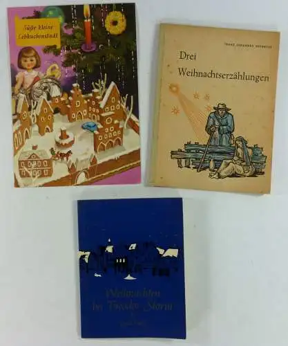 (Div. Autoren): Weihnachten. Konvolut von 8 Büchern.1. Die Weihnachtsgeschichte. Nacherzählt in Bildern aus der Biblioteca Apostolica Vaticana. Belser Vlg. 48 S., Querformat 23,5 x 25.. 