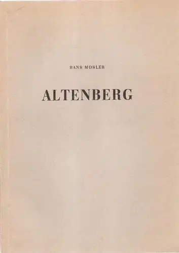 Mosler, Hans: Altenberg. 