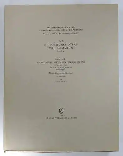 Engel, Franz (Hg.): Schmettausche Karten von Pommern (um 1780). 33 Blätter 1:50 000. Erläuterungen von Heinz Hinkel. (Historischer Atlas von Pommern. Neue Folge. Sonderreihe).Blatt 1.. 