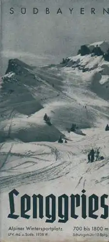 Verkehrsamt Lenggries (Hrsg.): Lenggries. Südbayern. Bayerische Alpen. Reiseprospekt  (1957). 