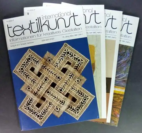 Koch-Münchmeyer, Barbara (Hg.): Textilkunst. Informationen für kreatives Gestalten. Hefte 1-4 / 1987. 
