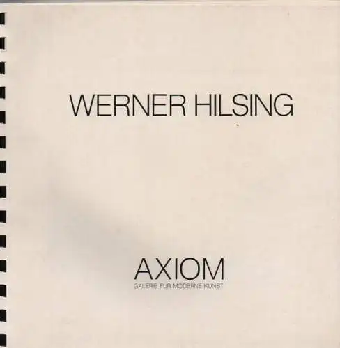 Hilsing, Werner (Künstler): Werner Hilsing. Zeichnungen, Ölbilder. 1975. (Ausstellungskatalog). 