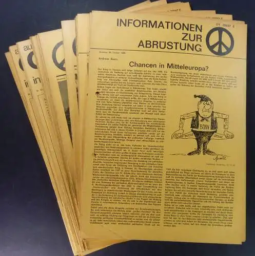 Kampagne für Abrüstung (Hg.): Informationen für Abrüstung / (ab Heft Nr. 54) Außerparlamentarische Opposition - Informationen für Demokratie und Abrüstung. Hefte Nr. 30 - Januar 1966 bis Nr. 69/70/71 -  April/Mai/Juni 1969. 