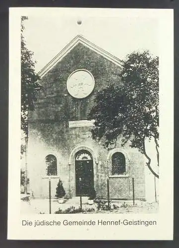 Rupprath, Gisela: Die jüdische Gemeinde Hennef-Geistingen. Herausgegeben von der Stadt Hennef. 