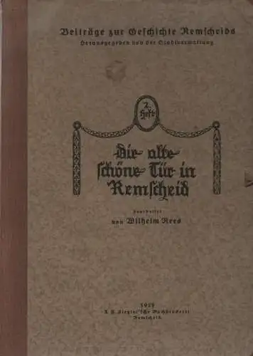 Rees, Wilhelm: Die alte schöne Tür in Remscheid. 