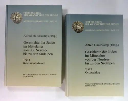 Haverkamp, Alfred (Hg.): Geschichte der Juden im Mittelalter von der Nordsee bis zu den Südalpen. Kommentiertes Kartenwerk. Bearbeitet von Thomas Bardelle u.a. Redaktion: Jörg R.. 