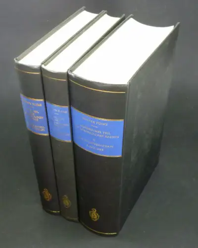 Flume, Werner: Allgemeiner Teil des Bürgerlichen Rechts. Erster bis Zweiter Band in 3 Teilen:Erster Band:Erster Teil: Die Personengesellschaft.Zweiter Teil: Die juristische Person.Zweiter Band: Das Rechtsgeschäft. (Dritte ergänzte Auflage). 