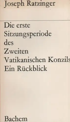 Ratzinger, Joseph, Benedikt XVI., Papst: Die letzte Sitzungsperiode des Konzils. 