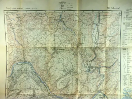 Preußische Landesaufnahme / Landesvermessungsamt Rheinland-Pfalz (Hg.): Bollendorf. Topographische Karte 1:25.000. 6104. 