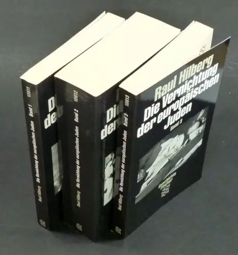 Hilberg, Raul: Die Vernichtung der europäischen Juden. Bd.1 bis Bd.3 (3 Bde. zus.). (Fibü 10611, Fibü 10612, Fibü 10613). 