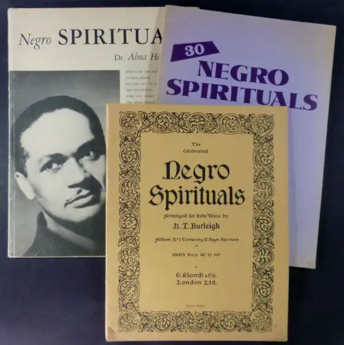 Burleigh, H. T. / Hall Johnson / Alma Heiberg: Konvolut "Negro Spirituals"   3 Titel:1. Burleigh: Negro Spirituals. Album No. 1. London: G. Ricordi.. 