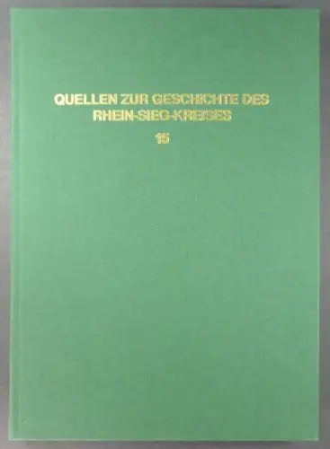 Heimig, Hildegard (Bearb.): Sammlung Zerlett im Stadtarchiv Bornheim. (Quellen zur Geschichte des Rhein-Sieg-Kreises. Herausgegeben von Heinrich Linn, Band 15). 