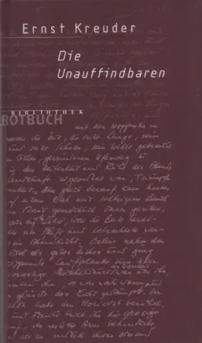 Kreuder, Ernst: Die Unauffindbaren. Roman. (Rotbuch-Bibliothek). 